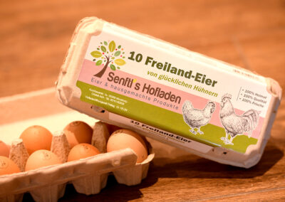 Freiland Eier von Senftl's Hofladen